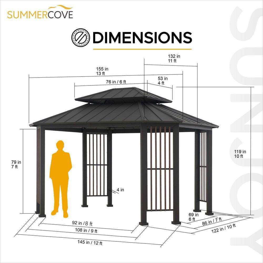 Rockwood 11 Ft. X 13 Ft. Hardtop Gazebo